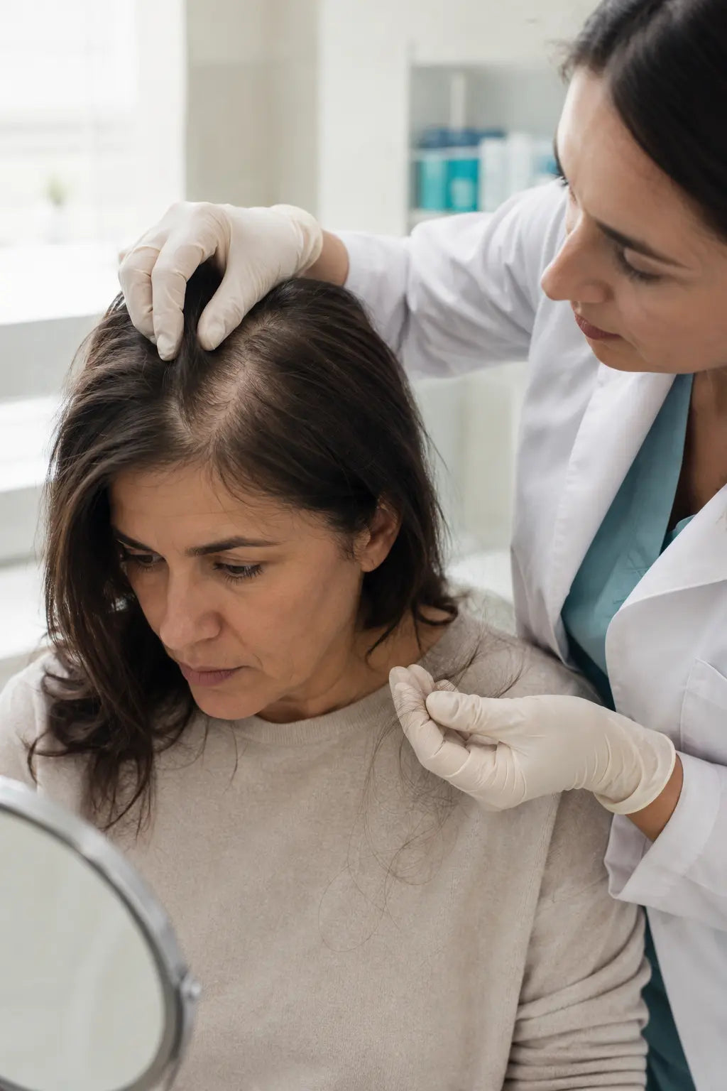 Clinical view of the hair growth and shedding cycle